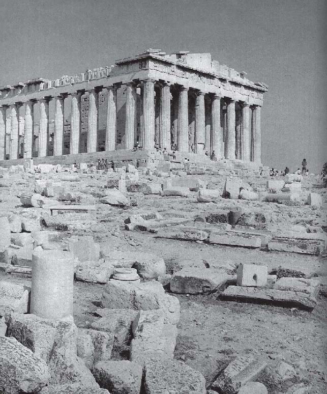 Фрагмент северной колоннады Парфенона
