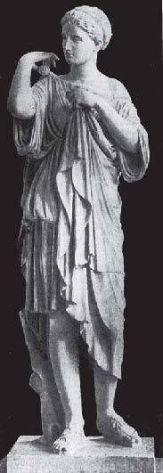 Пракситель. Артемида из Габий. Ок. 340—330 гг. до н. э. Мраморная римская копия