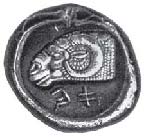 Статер. Кипр. Серебро. Ок. 450 г. до н. э.