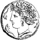 Сиракузская декадрахма с изображением Аретузы
